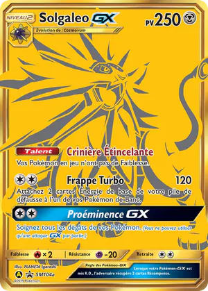 Solgaleo GX SM104a