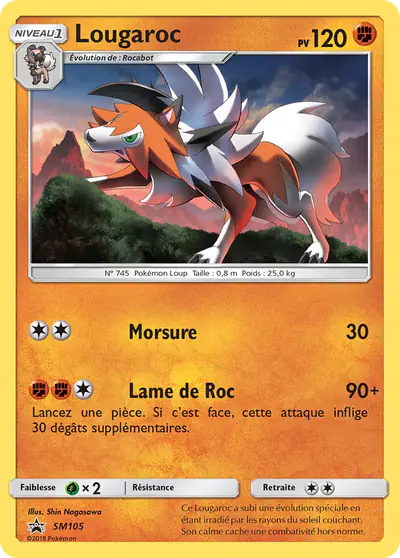 Image de la carte Pokemon Lougaroc SM105/248