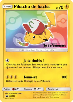 Pikachu de Sacha SM108
