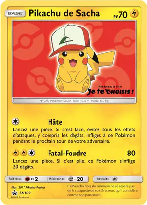 Pikachu de Sacha SM109