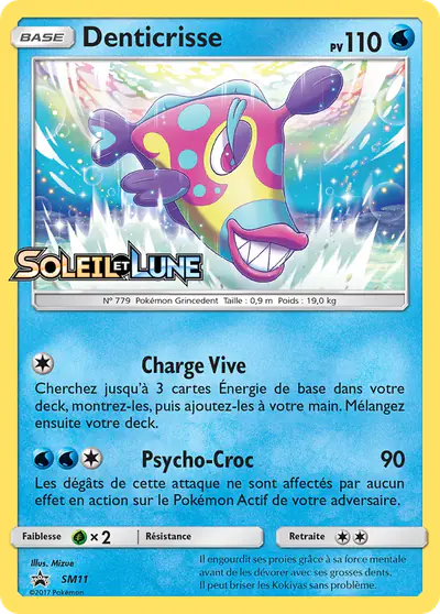 Image de la carte Pokemon Denticrisse SM11/248