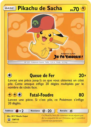 Pikachu de Sacha SM110