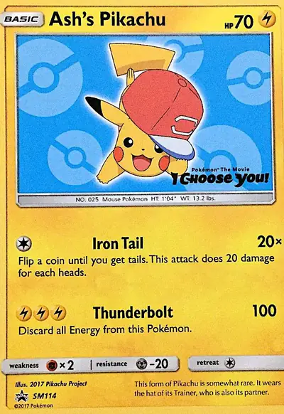 Image de la carte Pokemon Pikachu de Sacha SM114/248