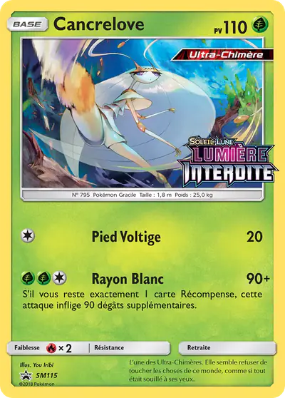 Image de la carte Pokemon Cancrelove SM115/248