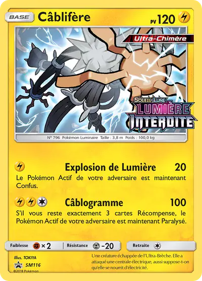 Image de la carte Pokemon Câblifère SM116/248