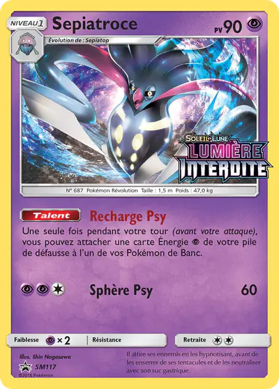 Image de la carte Pokemon Sepiatroce SM117/248