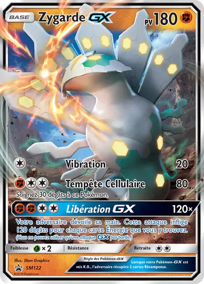 Image de la carte Pokemon Zygarde GX SM122/248