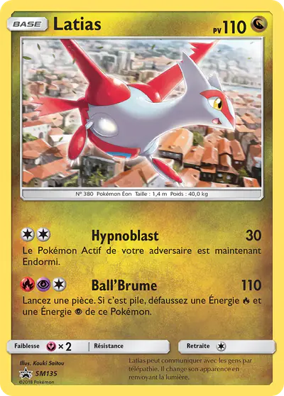 Image de la carte Pokemon Latias SM135/248