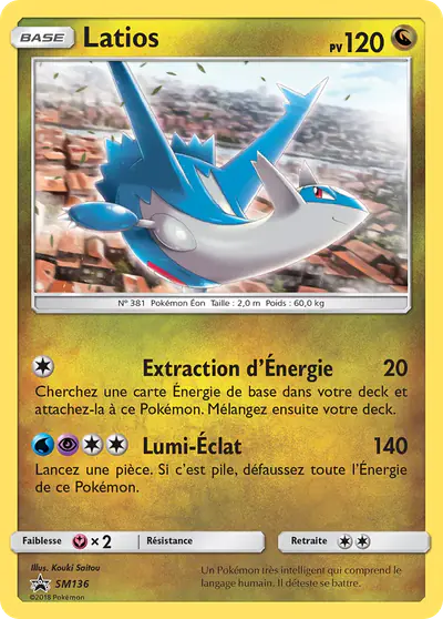 Image de la carte Pokemon Latios SM136/248