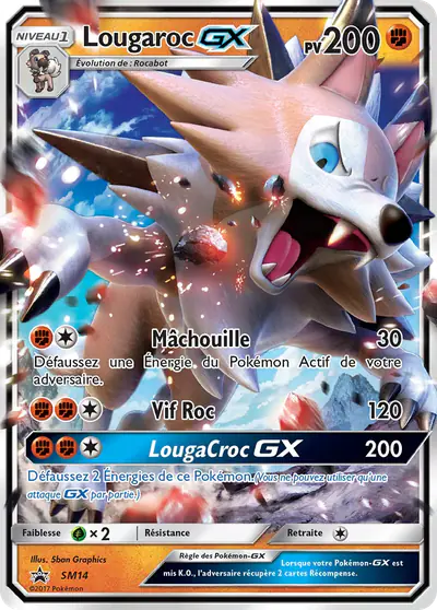 Image de la carte Pokemon Lougaroc GX SM14/248