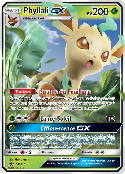 Image de la carte Pokemon Phyllali GX SM146/248