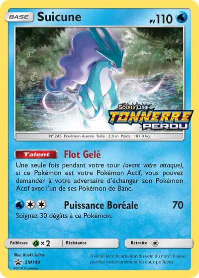 Image de la carte Pokemon Suicune SM149/248