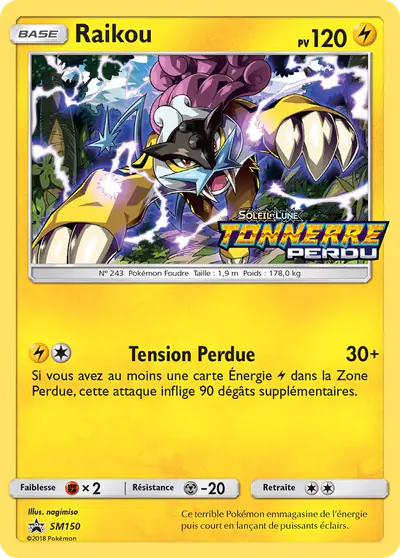 Image de la carte Pokemon Raikou SM150/248