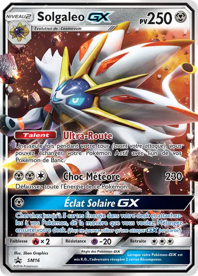 Image de la carte Pokemon Solgaleo GX SM16/248