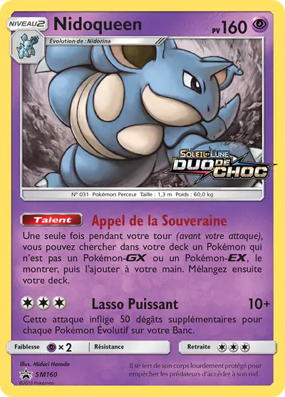 Image de la carte Pokemon Nidoqueen SM160/248