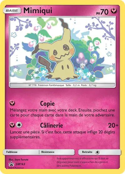 Image de la carte Pokemon Mimiqui SM163/248