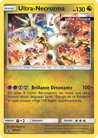 Image de la carte Pokemon Ultra-Necrozma SM165/248