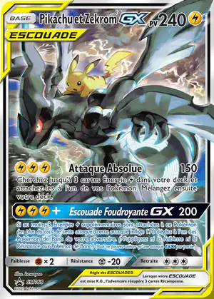 Pikachu et Zekrom GX SM168