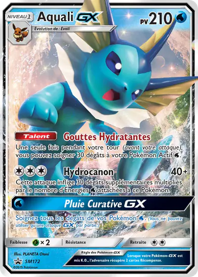 Image de la carte Pokemon Aquali GX SM172/248