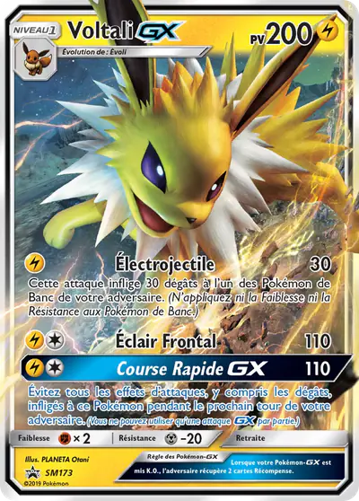 Image de la carte Pokemon Voltali GX SM173/248