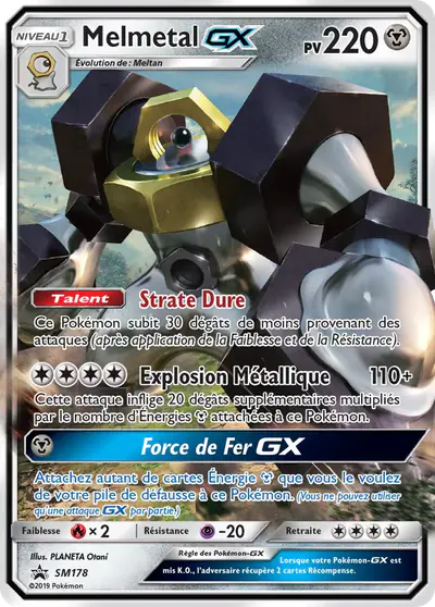 Image de la carte Pokemon Melmetal GX SM178/248