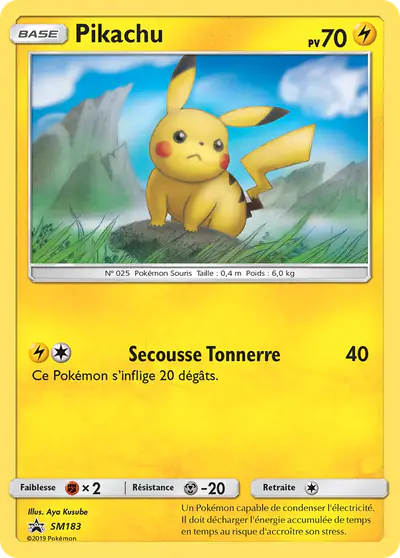 Image de la carte Pokemon Pikachu SM183/248