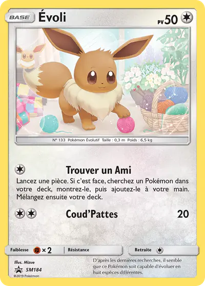 Image de la carte Pokemon Évoli SM184/248