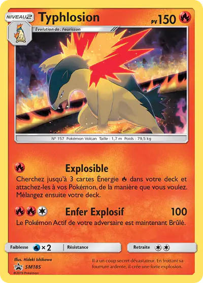 Image de la carte Pokemon Typhlosion SM185/248