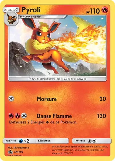 Image de la carte Pokemon Pyroli SM186/248