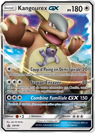 Image de la carte Pokemon Kangourex GX SM188/248