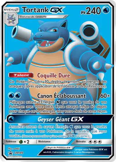 Image de la carte Pokemon Tortank GX SM189/248