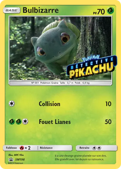 Image de la carte Pokemon Bulbizarre SM198/248