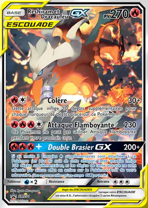 Reshiram et Dracaufeu GX SM201