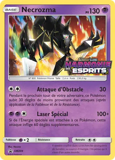 Image de la carte Pokemon Necrozma SM204/248