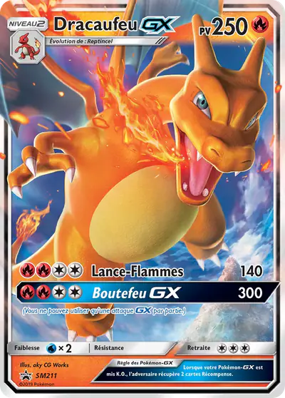 Image de la carte Pokemon Dracaufeu GX SM211/248