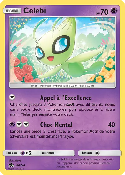 Image de la carte Pokemon Celebi SM224/248