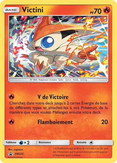 Image de la carte Pokemon Victini SM225/248