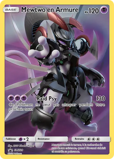 Image de la carte Pokemon Mewtwo en Armure SM228/248