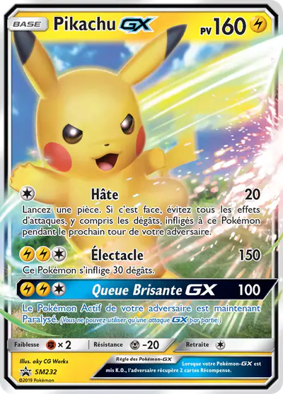 Image de la carte Pokemon Pikachu GX SM232/248