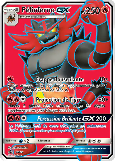 Image de la carte Pokemon Félinferno GX SM38/248