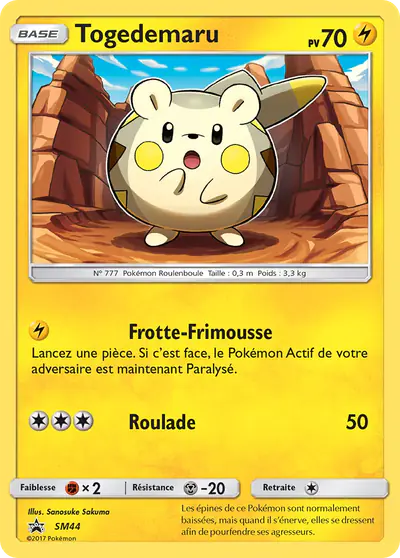 Image de la carte Pokemon Togedemaru SM44/248