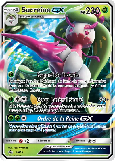 Image de la carte Pokemon Sucreine GX SM56/248