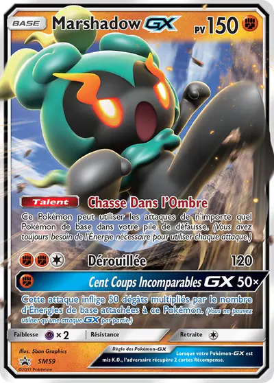 Image de la carte Pokemon Marshadow GX SM59/248