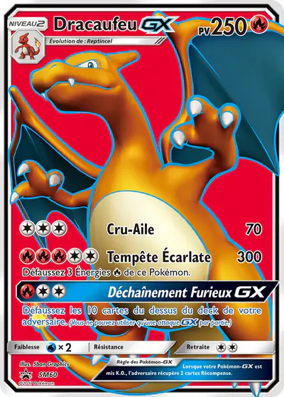 Image de la carte Pokemon Dracaufeu GX SM60/248