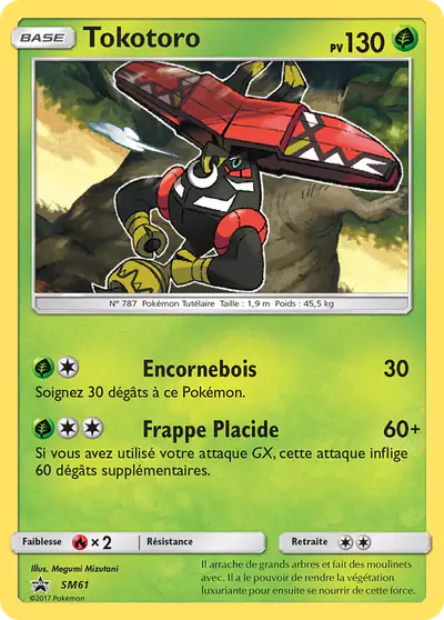 Image de la carte Pokemon Tokotoro SM61/248