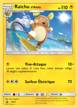 Raichu d'Alola SM65