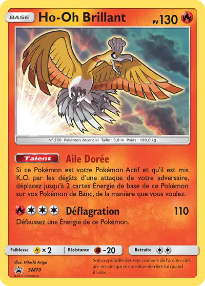 Image de la carte Pokemon Ho-Oh Brillant SM70/248