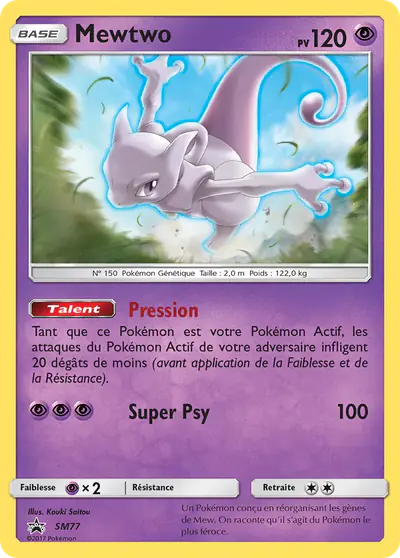 Image de la carte Pokemon Mewtwo SM77/248