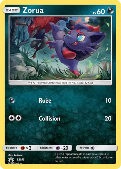 Image de la carte Pokemon Zorua SM83/248