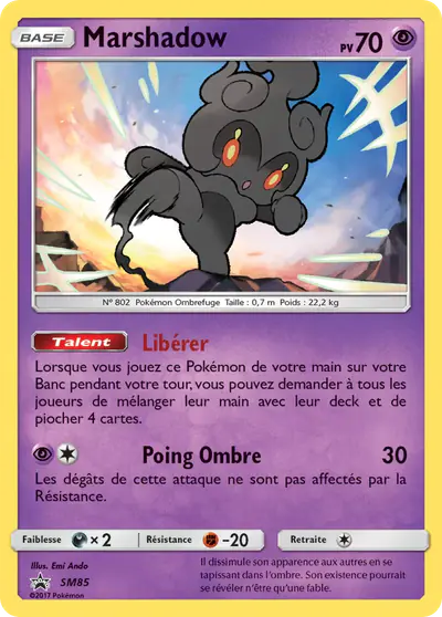 Image de la carte Pokemon Marshadow SM85/248